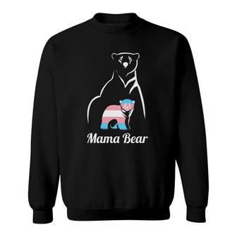 Mama Bear Lgbtq Trans Child Transgender Gift Sweatshirt | Mazezy