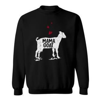 Mama Goat Design Farmer Goat Lover Gift Sweatshirt | Mazezy