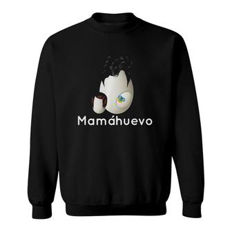 Mama Huevo Funny Cool Fashion Espanol Spanish Malapalabra Sweatshirt | Mazezy