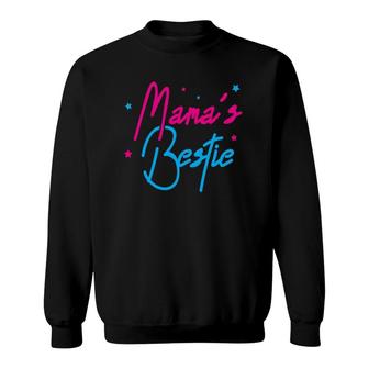 Mama Is My Bestie Mother's Day Wife Mom Daughter Present Sweatshirt | Mazezy