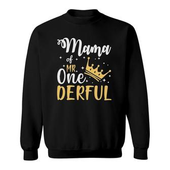 Mama Of Mr Onederful 1St Birthday One-Derful Matching Sweatshirt | Mazezy