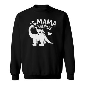 Mama Saurus Proud Momlife Motherhood Mom Mommy Mother's Day Sweatshirt | Mazezy
