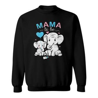 Mama To Be Elephant Baby Shower Gift Design Idea Sweatshirt | Mazezy