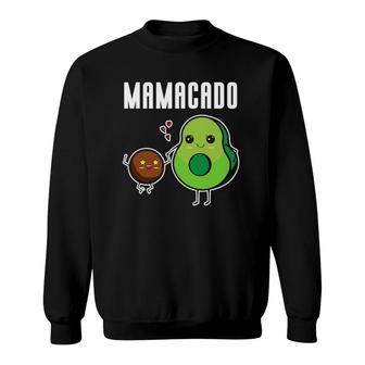 Mamacado Avocado Mama Avocado Mom Funny Avocado Cool Sweatshirt | Mazezy