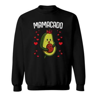 Mamacado Pregnant Funny Pregnancy Avocado Cute Adorable Sweatshirt | Mazezy