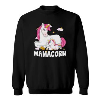 Mamacorn Unicorn New Mom Baby Mommy Mother Gift Sweatshirt | Mazezy