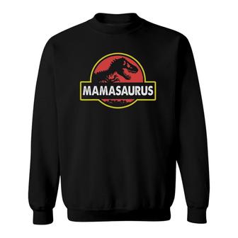 Mamasaurus Mom Matching Dinosaur Mother's Gift Sweatshirt | Mazezy