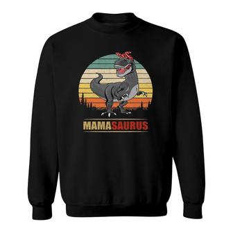 Mamasaurusrex Dinosaur Funny Mama Saurus Family Matching Sweatshirt | Mazezy DE