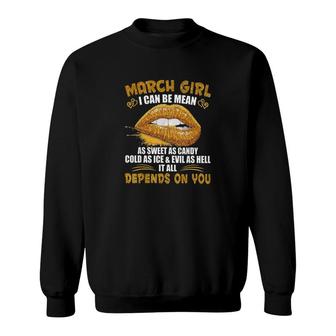 March Girl As Sweet As Candy Sweatshirt | Mazezy
