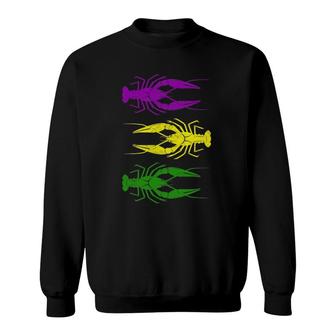 Mardi Gras Crawfish Apparel Crawfish Louisiana Sweatshirt | Mazezy