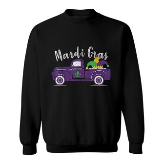 Mardi Gras Truck Funny Mardi Gras Sweatshirt | Mazezy