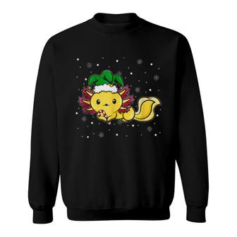 Matching Family I'm The Axolotl Elf Christmas Sweatshirt | Mazezy