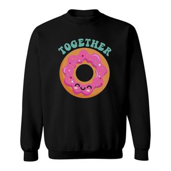 Matching Father And Daughter Together Donut Lover Sweatshirt | Mazezy