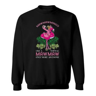 Mawmawmingo Grandmother Flamingo Lover Gramma Grandma Granny Sweatshirt | Mazezy