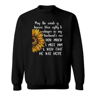 May The Winds Of Heaven For Wife After Death Of Husband Sweatshirt | Mazezy