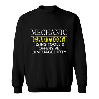Mechanic Graphic Basic Sweatshirt | Mazezy