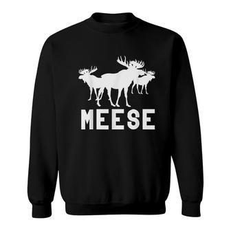 Meese Antlers Love Funny Moose Sweatshirt | Mazezy