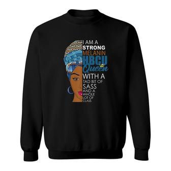 Melanin Hbcu Queen Grad Afrocentric Sweatshirt | Mazezy