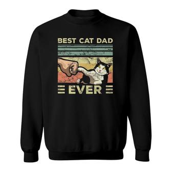 Mens Best Cat Dad Ever Kitten Enthusiast Feline Lover Father Sweatshirt | Mazezy