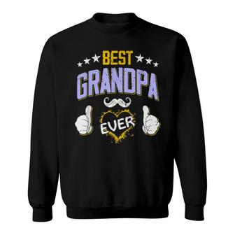 Mens Best Grandpa Ever Personalized Grandpa Sweatshirt | Mazezy