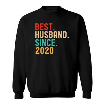 Mens Best Husband Since 2020, 2 Years Wedding Anniversary Sweatshirt | Mazezy