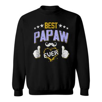 Mens Best Papaw Ever Personalized Grandpa Sweatshirt | Mazezy