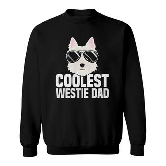 Mens Coolest Westie Dad West Highland White Terrier Dog Lover Gift Sweatshirt | Mazezy
