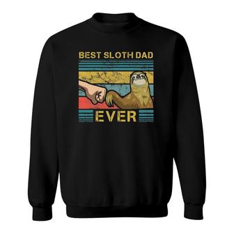 Mens Dad Sloth Slow Motion Animals Sleepy Sloth Lover Father Sweatshirt