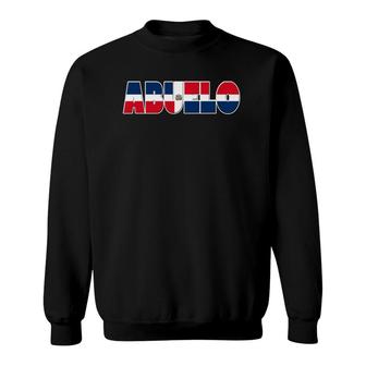 Mens Dominican Flag Abuelo Tee- For Hispanic Grandfather Sweatshirt | Mazezy