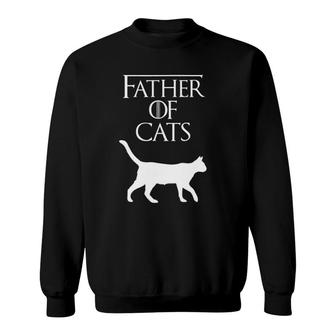 Mens Father Of Cats Fur Dad Funny Cat Lover S500392 Ver2 Sweatshirt | Mazezy