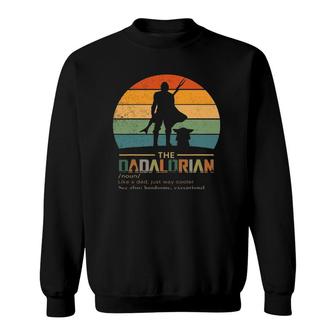 Mens Father's Day Idea This Is The Way-Dadalorian Daddy Sweatshirt | Mazezy