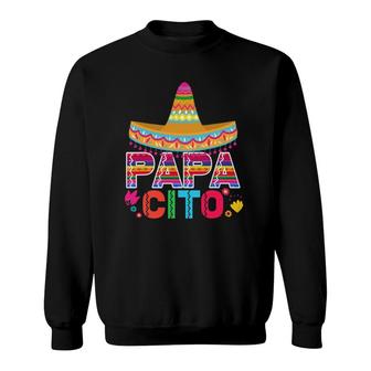 Mens Funny Father's Day Gift For Men Papacito Dad Sweatshirt | Mazezy