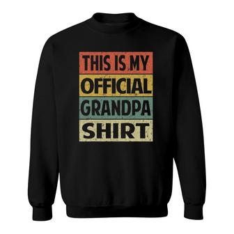 Mens Funny Grandpa Papa Promoted Grandfather Grandpa Gift Sweatshirt | Mazezy