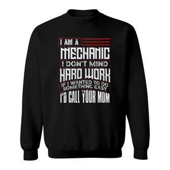 Mens Funny Mechanic Vintage Father's Day Gift For Dad Sweatshirt | Mazezy