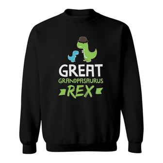 Mens Great Grandpasaurus Rex Grandpa Saurus Dino Sweatshirt | Mazezy