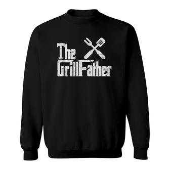 Mens Grill Father Funny Grilling Parody Dad Papa Husband Men Gift Sweatshirt | Mazezy