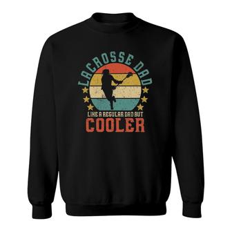 Mens Lacrosse Dad Vintage Funny Father's Day Gift For Lax Daddy Sweatshirt | Mazezy