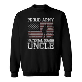Mens Proud Army National Guard Uncle US Military Gift Sweatshirt | Mazezy