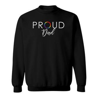 Mens Proud Dad Cute Lgbtq Pride Month Gift Sweatshirt | Mazezy