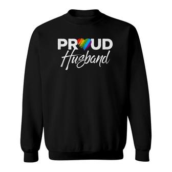 Mens Proud Husband Gay Pride Month Lgbtq Tank Top Sweatshirt | Mazezy