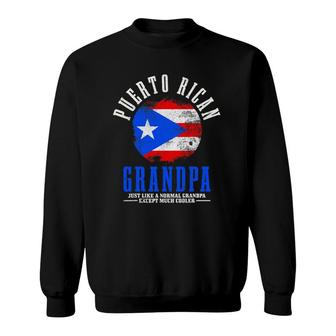 Mens Puerto Rican Grandpa Puerto Rico Flag Pride Sweatshirt | Mazezy