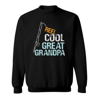 Mens Reel Cool Great Grandpa Gift From Granddaughter Grandson Sweatshirt | Mazezy