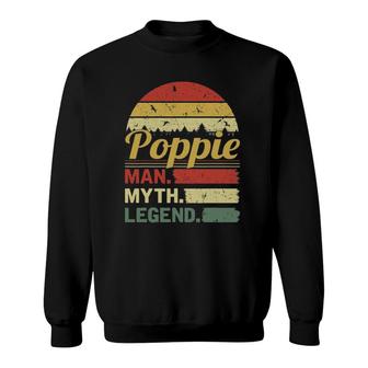 Mens Retro Vintage Poppie Man Myth Legend Outfit Father's Day Sweatshirt | Mazezy