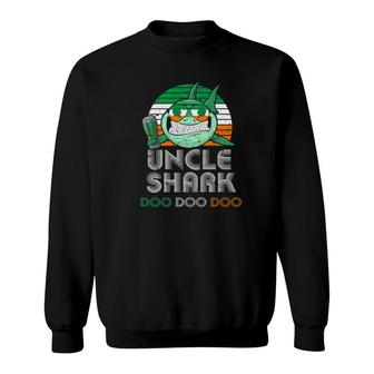 Mens Retro Vintage Uncle Shark Beer Irish Gift For Mens Sweatshirt - Thegiftio UK