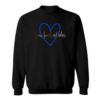 Mens Serve Hearts Not Colors Sweatshirt | Mazezy UK