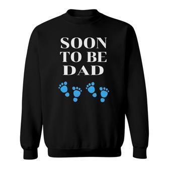 Mens Soon To Be Dad New Dad Gift Twin Boys Pregnancy Men's Father Sweatshirt | Mazezy