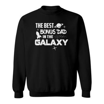 Mens The Best Bonus Dad In The Galaxy Sci Fi Gift Tee Sweatshirt | Mazezy