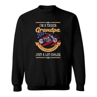 Mens Triker Grandpa Normal Grandfather Lot Cooler Trike Granddad Sweatshirt | Mazezy