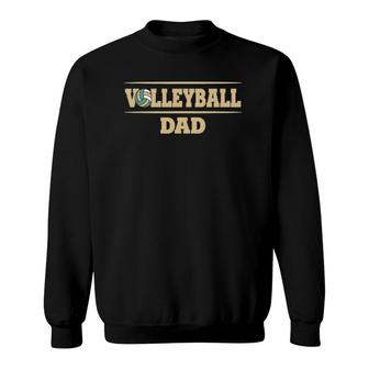 Mens Volleyball Dad Volleyball Training Player Sweatshirt | Mazezy