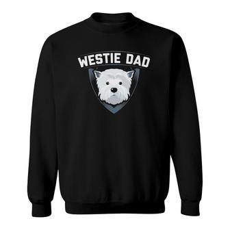 Mens Westie Dad Dog Owner West Highland White Terrier Sweatshirt | Mazezy